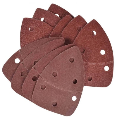 Foglio abrasivo triangolare Ryobi 100x140mm Grana 60, 80 e 120 SCS10A x 10