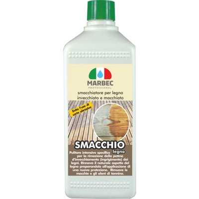 Marbec - SMACCHIO LEGNO 1LT | Smacchiatore per legno invecchiato e macchiato di tannino