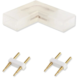 connettore L curva per striscia led 5050 trasparente aig 184704 - AIGOSTAR en oferta