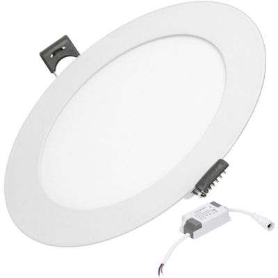50 x LED Panel 9W Rotondo Bianco Caldo Faretto da Incasso 3000K Faretti LED Pannello Luminoso Rotondo Luci da Incasso - Ecd Germany