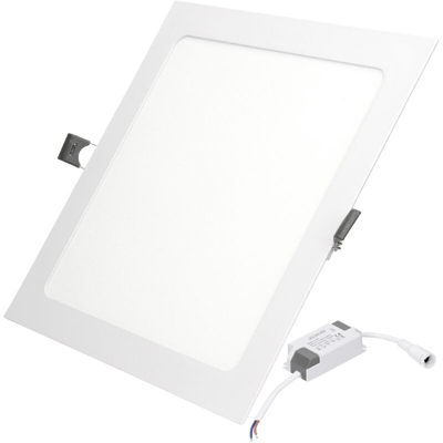 ECD Germany 1 x Pannello LED Ultraslim Luci da Soffito Sottile 22x22 cm SMD 2835 18W Bianco Neutro 4000K 220-240 V ca. 1208 Lumen Plafoniera da