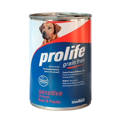 Prolife Dog Sensitive Grain Free 400 gr: Maiale e Patate
