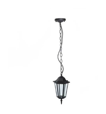 Lampada LED V-TAC da Soffitto a Lanterna con Portalampada E27 (Max 60W) Colore Nero Opaco l: 840mm IP44