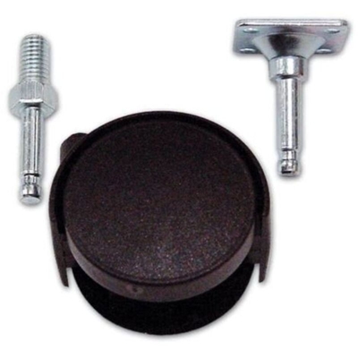 Ruota Doppia in Nylon Ø Ruota 55 mm con Piastra-Perno Girevole in Kit - EAC