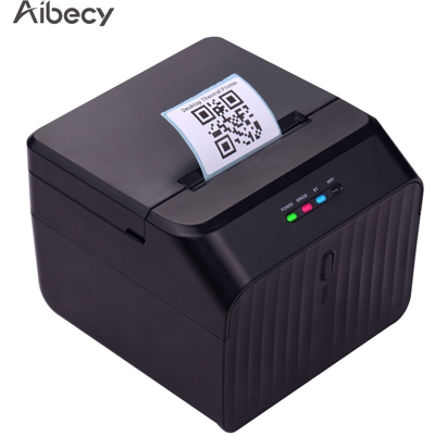 MHT-L58D Stampante termica desktop da 58 mm USB + Bluetooth con 2 rotoli di carta da stampa 100-240 V. - AIBECY