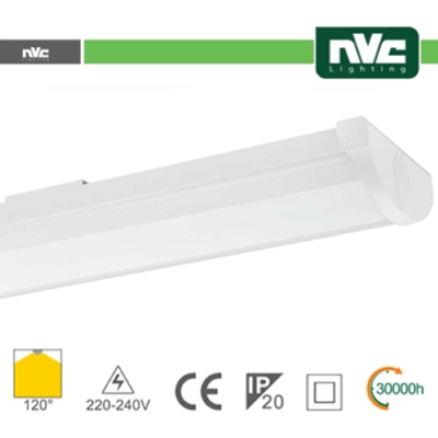 plafoniera led cri75 120° 18 watt 220-240 volt A+ CE IP20 bianco caldo no lif nv49218w3k - NVC