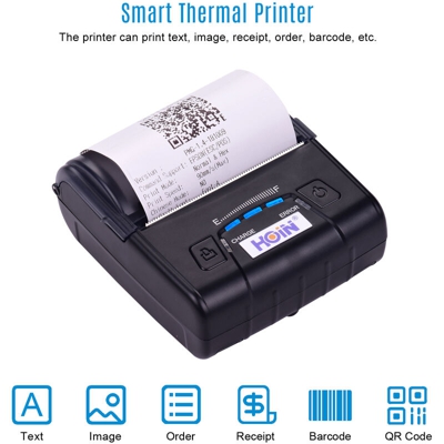 Stampante termica HOP-E300 80mm USB + Bluetooth 100-240V (batteria al litio incorporata) - HOIN