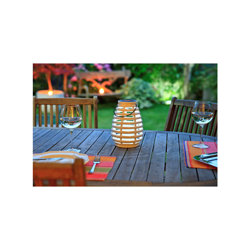 LAMPADA SOLAR CERAMICA DA TAVOLA 17.5X24 CM ACCESSORI DECORAZIONE ILLUMINAZIONE ESTERNO GIARDINO - Nortene en oferta