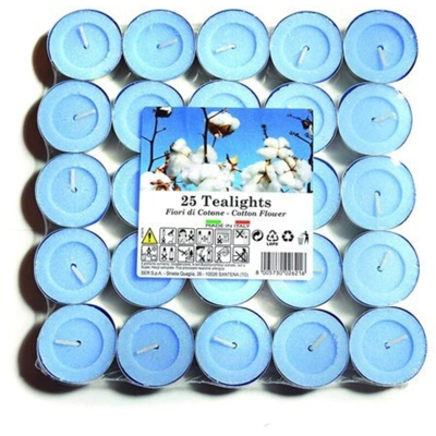 Lumino Tea Light Cf. 25 Pz. Prof. Fior Di Cotone - BIGHOUSE IT