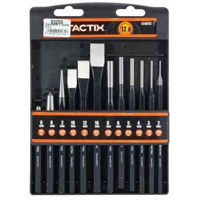 Assortimento di punzoni e scalpelli 12 pezzi - LEM SELECT