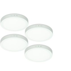 4 x Plafoniera a LED 24W AC 220-240 V 1723 Lumen ?300 mm Rotonda Angolo di emissione 160 ? - IP53 - LED Pannello Bianco Caldo 3000K Faretto Rotondo características