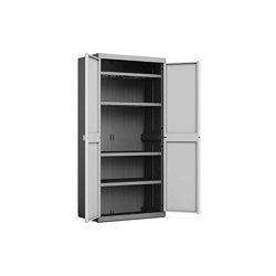 Armadio Alto Esterno Kis Logico XL Plastica Resina 4 Ripiani Regolabili 2 Ante - KETER en oferta