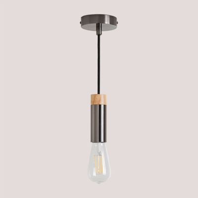 SKLUM Lampada Thor Legno – Acciaio Nero