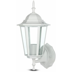 lampada da giardino lanterna 220-240 volt CE E27 IP44 bianco testa in su tec 616201 - V-TAC en oferta