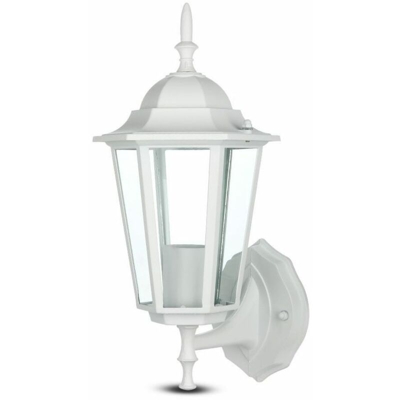 lampada da giardino lanterna 220-240 volt CE E27 IP44 bianco testa in su tec 616201 - V-TAC