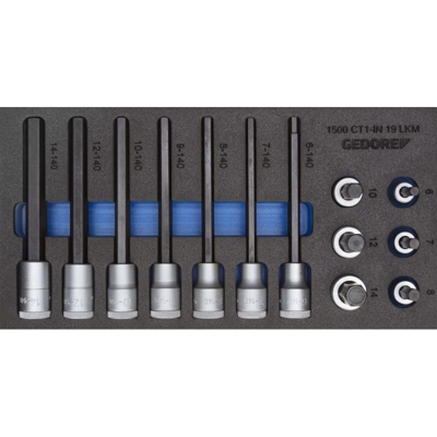 Set Di Strumenti Per Il Servo Ct1 / 3 Bit Di Cacciavite Manicotto 6 Gedore