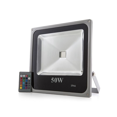 Proiettore a LED IP65 50W RGB Telecomando | RGB (HX-FL50-RGB) - GREENICE