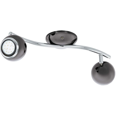 Eglo - Faretti Led su Binario Lampada Plafoniera GU10 2 Luci Lampadario Bimeda - EGLO ITALIANA