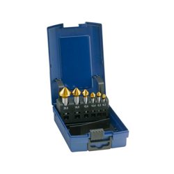 Forum - Gioco Conica 90 ° Fragole, Smussatura E Sbavatura, In Acciaio Rapido, Din 335-C, Rivestimento Tin, In Una Scatola Di Plastica características