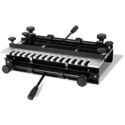 Eberth - Banchetto per incastri a coda di rondine tavolo fresatura (Larghezza di lavoro 300mm, Spessore di lavoro 32mm, Formato del modello 1/2”,