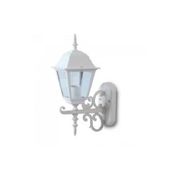 Lampada LED da Muro a Lanterna Piccola con Portalampada E27 (Max 60W) Rivolta Verso l'Alto Colore Bianco Opaco IP44 - V-tac en oferta