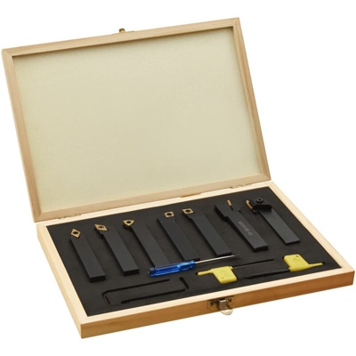 Vidaxl - Set di Utensili Indicizzabili per Tornitura 12 pz 16x16mm 115mm