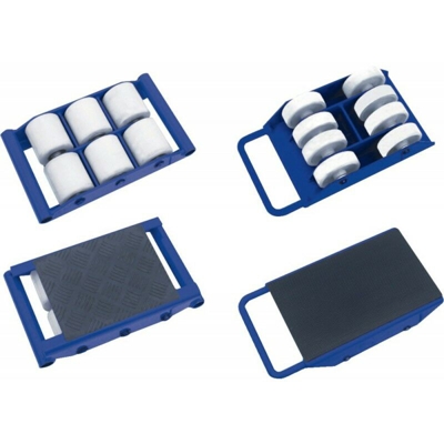 FP - Rulli Di Trasporto 2 Tonnellate Kfw02 Con Rulli 8 Nylon