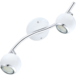 Eglo - Faretti Led su Binario Lampada Plafoniera GU10 2 x 3W Luci Bimeda Bianco precio