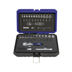 Forum - Composizione Socket 1/4 '', 25 Parti, 25 Parti, Con Tappi Di Chiusura en oferta