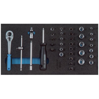 Gedore - Assortimento Di Strumenti Per La Pulizia Chiave Ct1 / 3 Ha 1/4 Manica, Argento