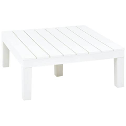 Tavolo Da Giardino Bianco 78x78x31 Cm In Plastica en oferta