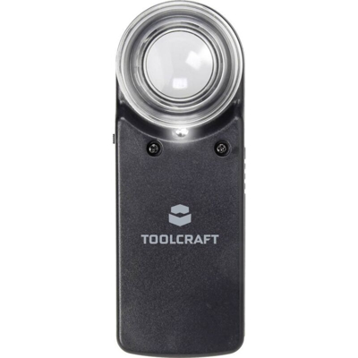 1303080 Lente dingrandimento portatile con illuminazione LED Ingrandimenti: 15 x Lente: (Ø) 20 mm - Toolcraft