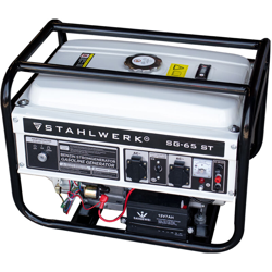 generatore di corrente SG-65 ST, 6,5 CV generatore a benzina, fidato e efficiente, richiede poca manutenzione, 7 anni di garanzia - Stahlwerk características