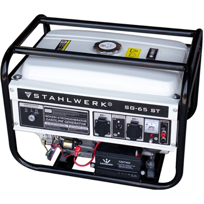 generatore di corrente SG-65 ST, 6,5 CV generatore a benzina, fidato e efficiente, richiede poca manutenzione, 7 anni di garanzia - Stahlwerk