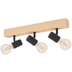 Faretto da Soffitto Plafoniera Legno 2 Lampadine Lampada Interno Townshend EGLO precio