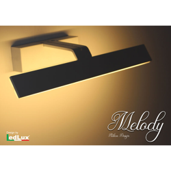 Applique Led Da Parete Modello Melody Italian Design Moderna 10W Specchiera Bianco Caldo - LEDLUX características