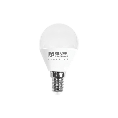 Lampadina a LED a sfera E14 4,5W 3000K - SILVER