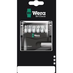 Bit-Check 12 Wood 2 SB 05136391001 Kit inserti 12 parti 1/4 (6.3 mm) incl. porta inserti - Wera en oferta