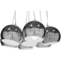 Lampadario a 7 punti luce in metallo argentato OLZA - BELIANI precio