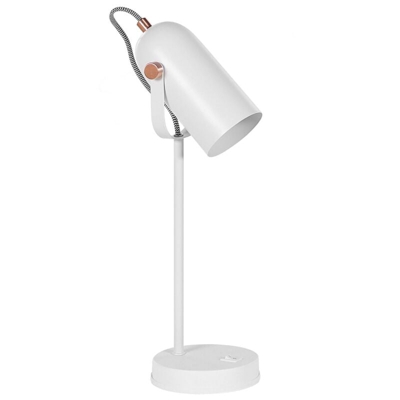 Lampada da tavolo in metallo bianco TYRIA - BELIANI