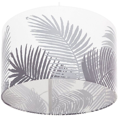 Lampada a sospensione motivo a palme bianco / grigio ZILLER - BELIANI