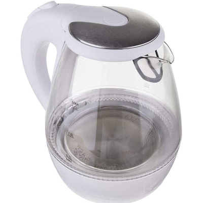 Bollitore Elettrico Caraffa in Vetro 1,5 Litri 2200W Acqua Calda Cordless - MESKO