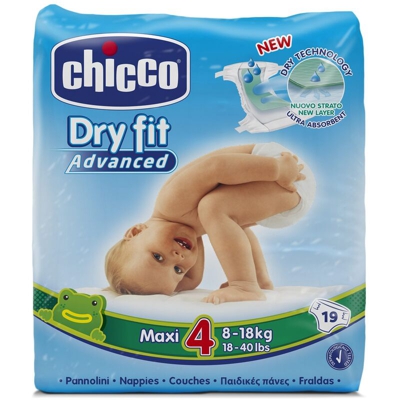 PANNOLINI DRY FIT 7-18 KG 19 PEZZI - Chicco