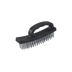 Resistente Impugnatura a D Mano Spazzola Metallica per Rimozione Ruggine Metallo - SILVERLINE precio