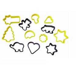 Stampo Taglia Biscotti 12 Decori Forme Misti In Plastica Pra 490400 - EUROSTORE07 en oferta