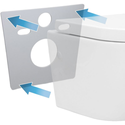 Protezione sonora wc bidet tappetino insonorizzante parete 365 x 320 mm sanitari - ECD GERMANY en oferta