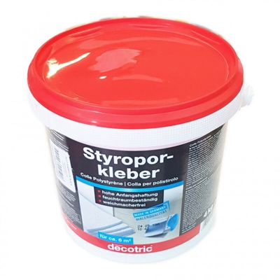 Polistirene Colla 4Kg, Pronto Per L'Uso - Decotric