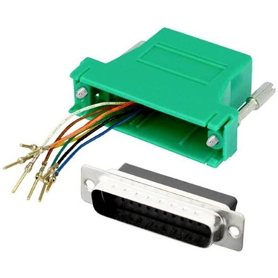 DA25-PMJ8-K-G-RC Adattatore SUB-D Spina SUB-D a 25 poli - Presa RJ45 8p8c 1 pz. - Encitech