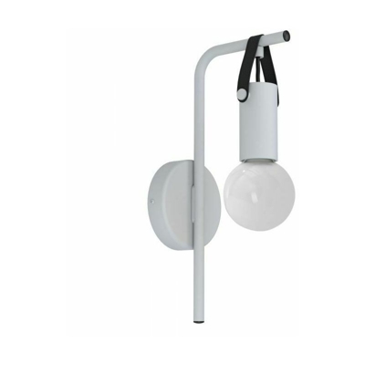Applique Parete Interno Lampada in Metallo Grigia E27 Moderna Apricale EGLO
