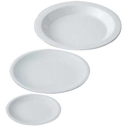 Piatto Fondo Melamina Bianco Ottico Cm 21 - Cartaffini en oferta